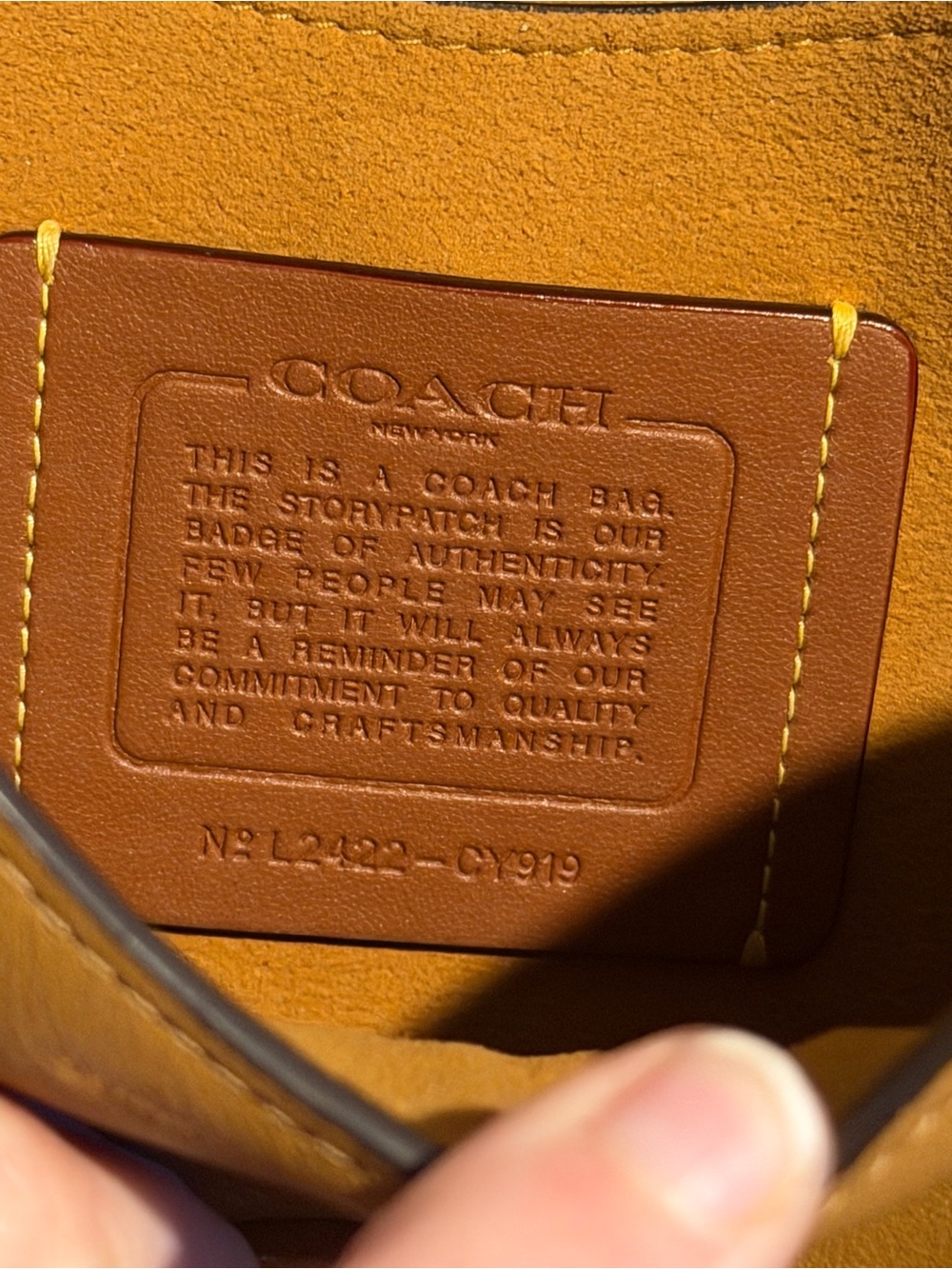 Coach Chain Tabby Shoulder Bag 26 Honey Brown - Picture 12 of 17